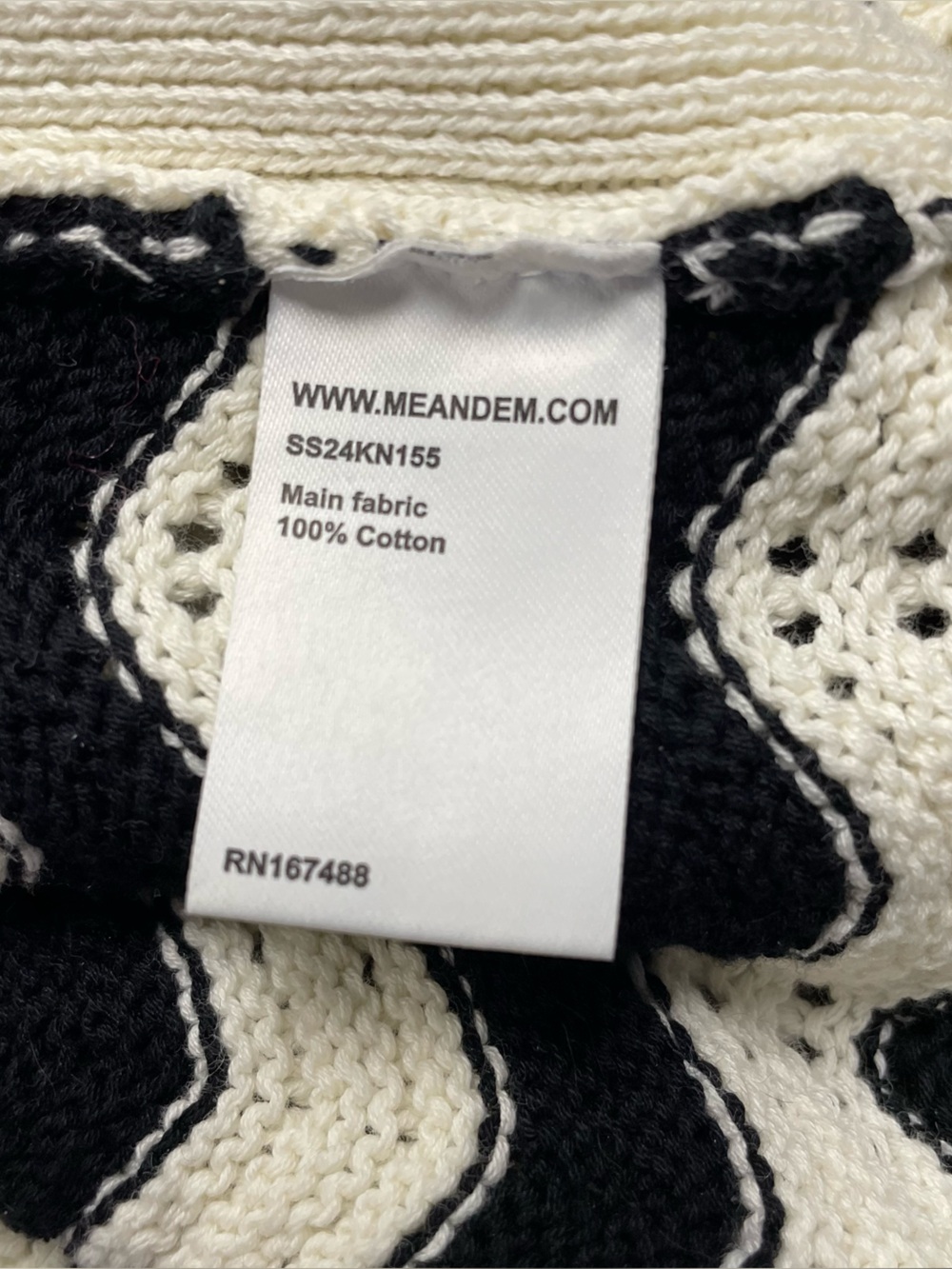 Me + Em Cream Striped Sweater Vest Size Large - Picture 6 of 7